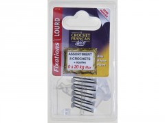 CROCHET RESINE ASSORTIMENT TRANSPARENT BLISTER 8