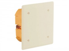BOITE DE DERIVATION ENCASTRABLE MUR CREUX 105x105x43MM ORANGE