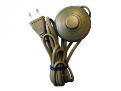 CORDON ALIMENTATION INTERRUPTEUR PIED LUMINAIRE 500W OR