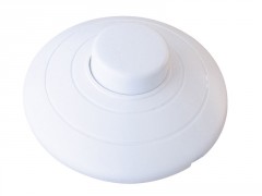 INTERRUPTEUR PIED UNIPOLAIRE 2A 250V BLANC