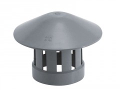 CHAPEAU DE VENTILATION GRIS D.100