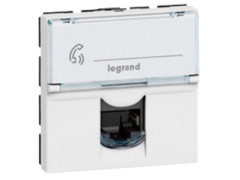 PRISE RJ45 2 MODULE MECANISME MOSAIC