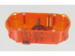 BOITE D'ENCASTREMENT 2 POSTE 40MM HORIZONTAL/VER MULTIMATERIAUX