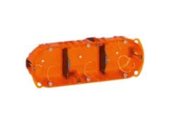 BOITE D'ENCASTREMENT 3 POSTE PROFONDEUR 40MM MULTIMATERIAUX BATIBOX