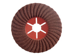 DISQUE ABRASIF SEMI RIGIDE ALUMINIUM D125 GRAIN 80 POUR MEULEUSE