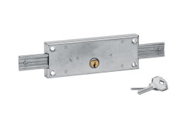 SERRURE POUR RIDEAU METALIQUE HORIZONTALE CYLINDRE 25X10 EN SACHET