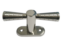 POIGNEE DE PORTE CREMONE NINE NICKEL SATINE SUR CALE