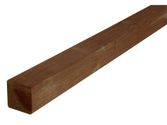 POTEAU POUR PANNEAU DE CLOTURE BOIS 7X7X240CM CARRE MARRON CLASSE 3