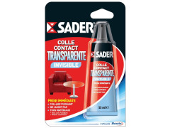 COLLE D'ASSEMBLAGE CONTACT NEOPRENE GEL SADER TRANSPARENT TUBE 55ML