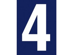 NUMERO RUE 4 ADHESIF