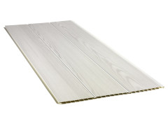 LAMBRIS PVC L.37.5CM X H.260CM X EP.8MM 3.9M2 BOIS BLANC GROSFILLEX