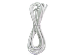FIL DE LUMINAIRE TISSU 2X0.75MM2 4 METRES BLANC