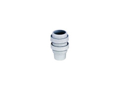 DOUILLE POUR AMPOULE E14 ISOLE FILETEE + BAGUE BLANC