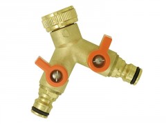NEZ ROBINET FEMELLE 20X27MM 2VOIES RAPIDE LAITON VRAC