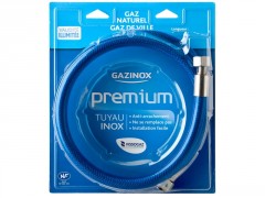 TUYAU INOX GAZ NATUREL LONGUEUR 1,5 METRE PREMIUM