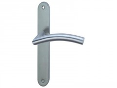 POIGNEE DE PORTE MARGAUD INOX BEC DE CANNE SATINE ENTRAXE 195MM X2