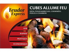 ALLUME FEU CUBE RESINE FLAM & CO BOITE DE 32