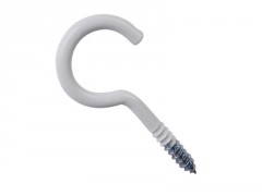 CROCHET A VISSER 5X40 ACIER EPOXY BLANC SAC 4