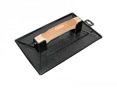 TALOCHE EN PLASTIQUE RECTANGULAIRE 35X27 CM MANCHE BOIS
