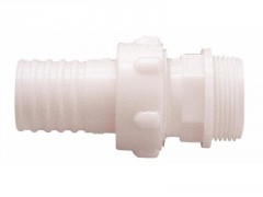 RACCORD 3 PIECES DROIT POLYAMIDE 26X34 TUYAU DIAMETRE 25MM