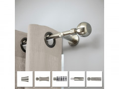 BARRE METAL D20 GLAM EXTENSIBLE 160/300 CHROME BROSSE INSPIRE