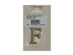 LETTRE F  AUTOCOLLANTE 40MM OR