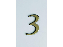 CHIFFRE 0 40MM AUTOCOLLANT OR