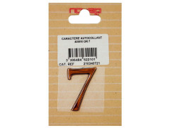 CHIFFRE 7 40MM AUTOCOLLANT OR