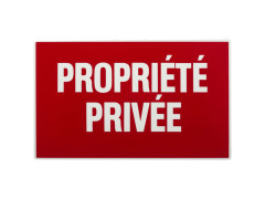 PANNEAU 330X200 PROPRIETE PRIVEE