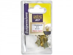 TRIANGLE ACCROCHE-TABLEAU GRAND  MODELE SOUS BLISTER  7