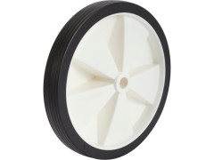 ROUE POUSSETTE BANDAGE PVC DIAMETRE 145MM 30KG