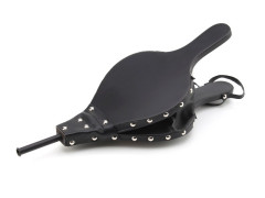 SOUFFLET SIMILI CUIR NOIR FIRE UBIS 44X18.5