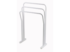 PORTE-SERVIETTE 3BARRE ACIER EPOXY BLANC LONGCHAMP