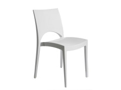 CHAISE JARDIN PARIS RESINE GREENPOL BLANC