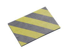 MOUSSE PROTECTION GARAGE JAUNE/NOIR MOTTEZ EPAISSEUR 10MM 30X20CM LOT DE 2