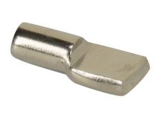 TAQUETS D'ETAGERE EN ACIER NICKELE A ENFONCER PERÇAGE 5 MM X20