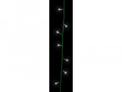 GUIRLANDE LUMINEUSE INT FLICKER 24LED BLANC FROID CABLE VERT 3.5M