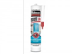 MASTIC CUISINE ET BAIN 280ML EXPRESS 1H BLANC RUBSON