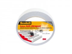 ADHESIF ANTI DERAPANT 5MX25MM TRANSPARENT SCOTCH
