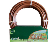 TUYAU GOUTTE A GOUTTE 25M MARRON KIT