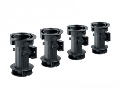 PIED DE CAISSON REGLABLE NOIR 100 LOT4
