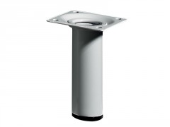 PIED DE MEUBLE ACIER BLANC 30X100