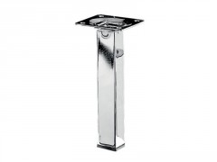 PIED DE MEUBLE ACIER CHROME 25X25X150