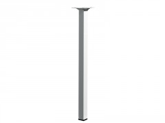 PIED DE TABLE ACIER BLANC 24X24X400