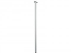 PIED DE TABLE ACIER BLANC 24X24X800