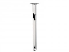 PIED DE TABLE ACIER CHROME 25X25X400