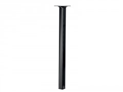 PIED DE TABLE ACIER NOIR 24X24X400