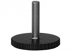 VIS REGLAGE ACIER NOIR M10X45 POUR PIED DE LIT
