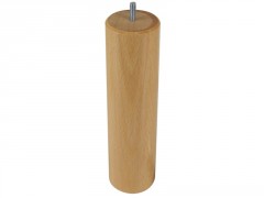 PIED DE LIT CYLINDRE HETRE VERNI 68X250