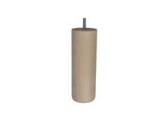 PIED DE LIT CYLINDRIQUE EN HETRE BRUT 68X200MM